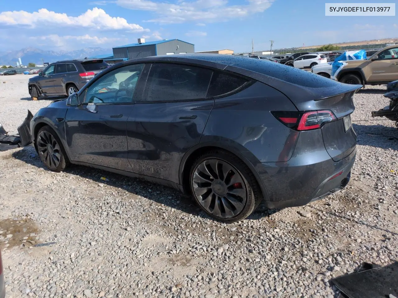 2020 Tesla Model Y VIN: 5YJYGDEF1LF013977 Lot: 62539565