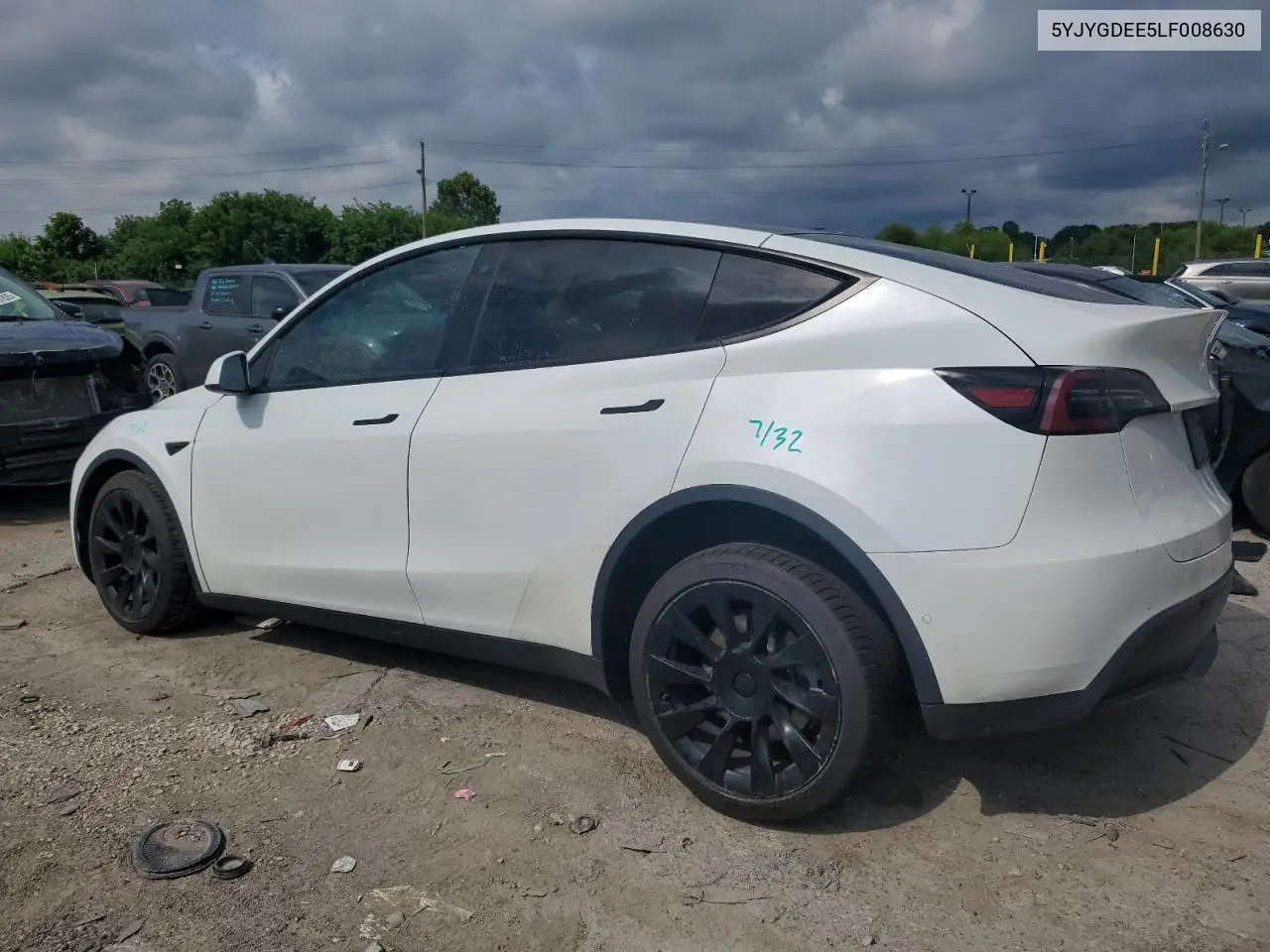 2020 Tesla Model Y VIN: 5YJYGDEE5LF008630 Lot: 62865415