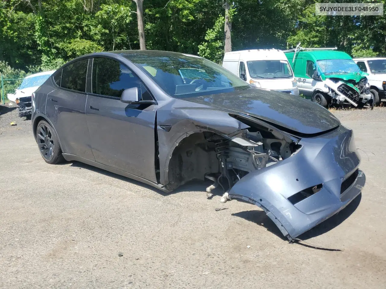 2020 Tesla Model Y VIN: 5YJYGDEE3LF048950 Lot: 65348705