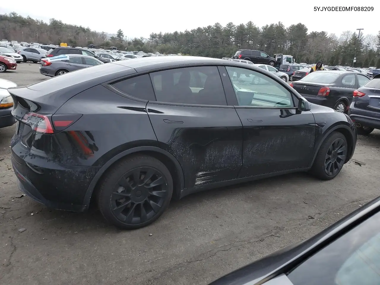 2021 Tesla Model Y VIN: 5YJYGDEE0MF088209 Lot: 47480345