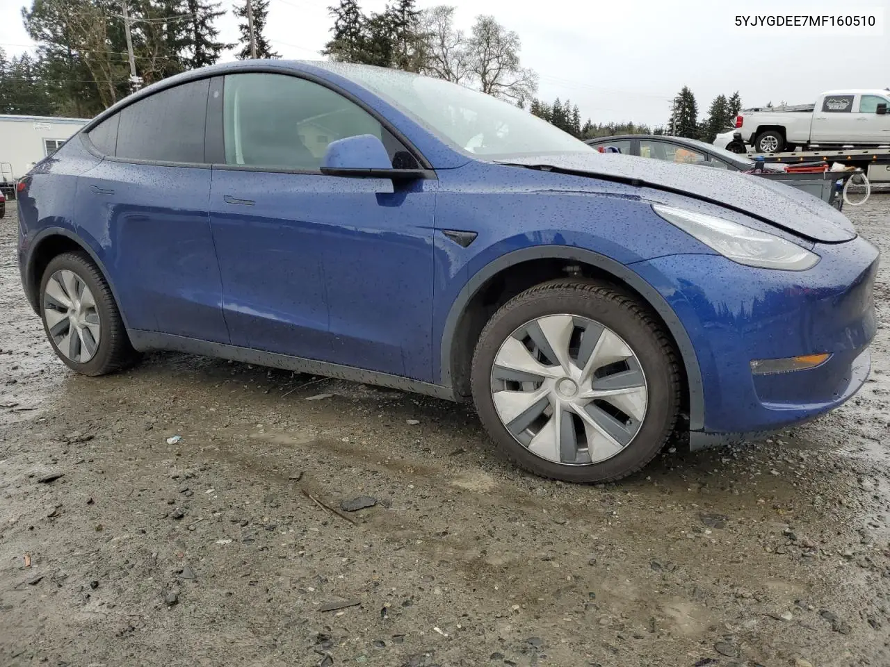 2021 Tesla Model Y VIN: 5YJYGDEE7MF160510 Lot: 51098925