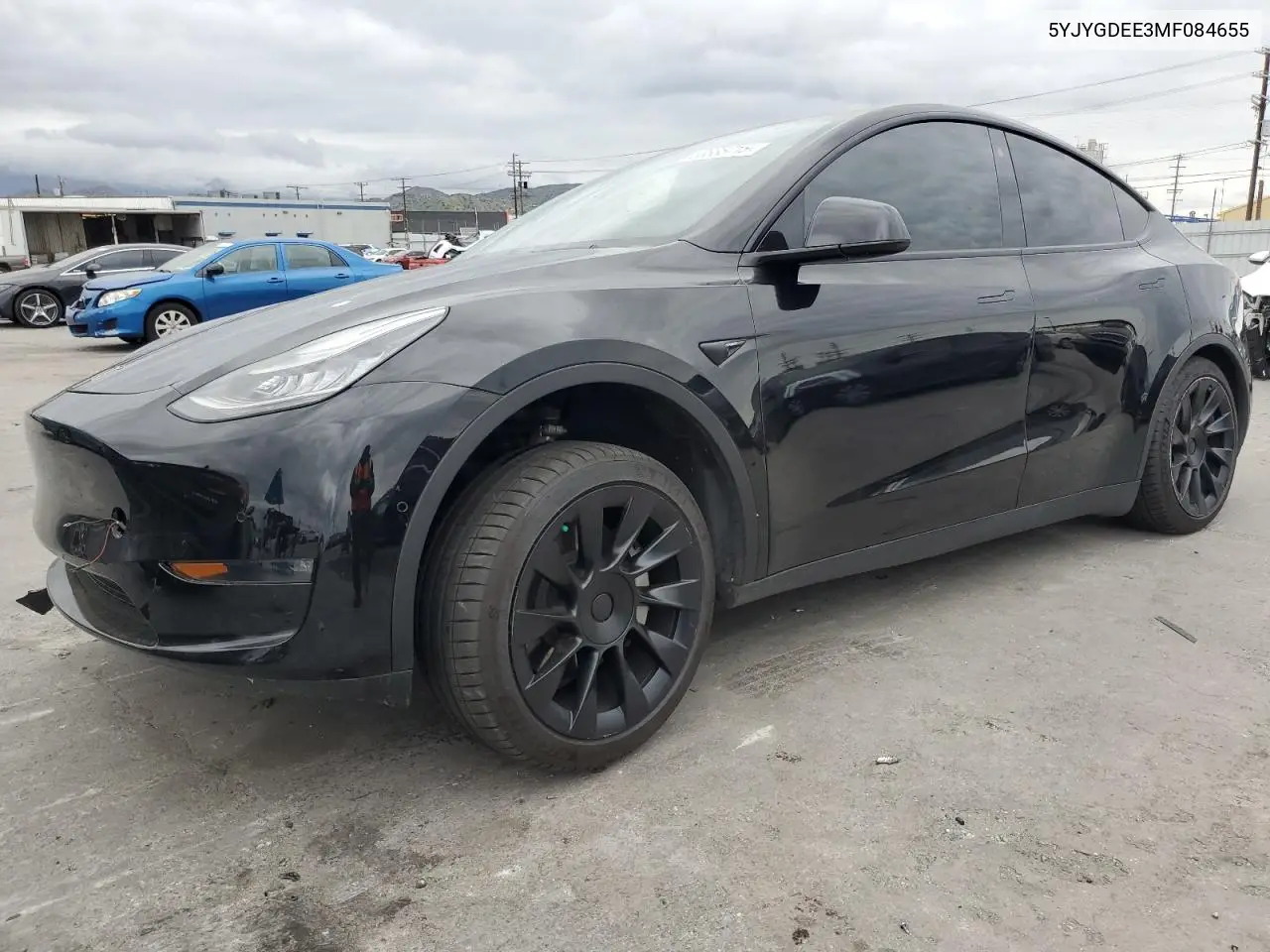 2021 Tesla Model Y VIN: 5YJYGDEE3MF084655 Lot: 53835715