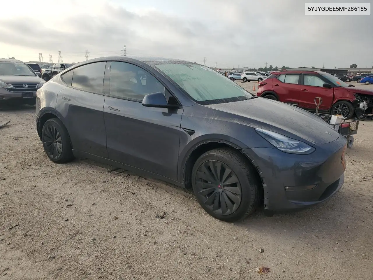 2021 Tesla Model Y VIN: 5YJYGDEE5MF286185 Lot: 54948895