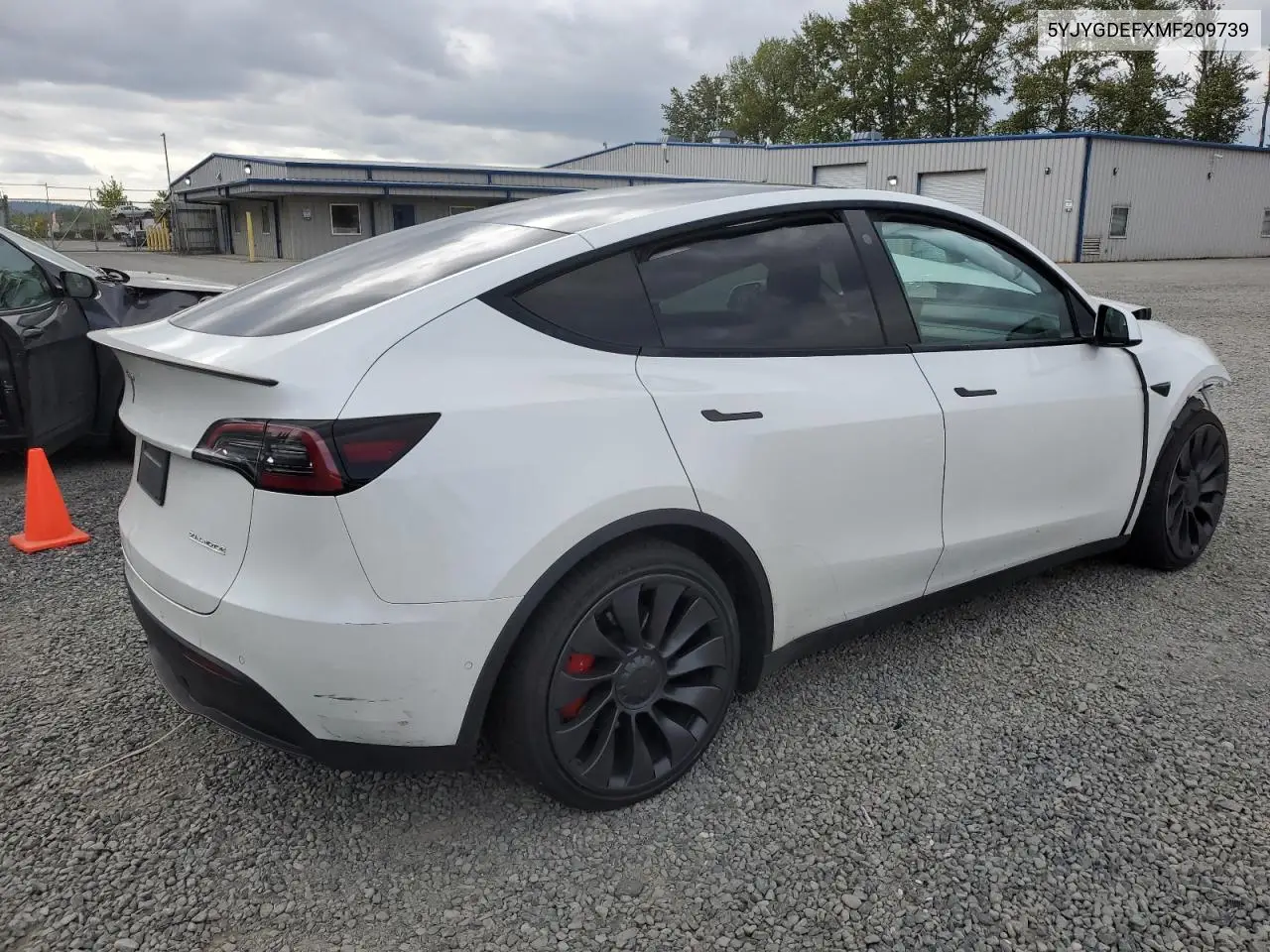 2021 Tesla Model Y VIN: 5YJYGDEFXMF209739 Lot: 56682785