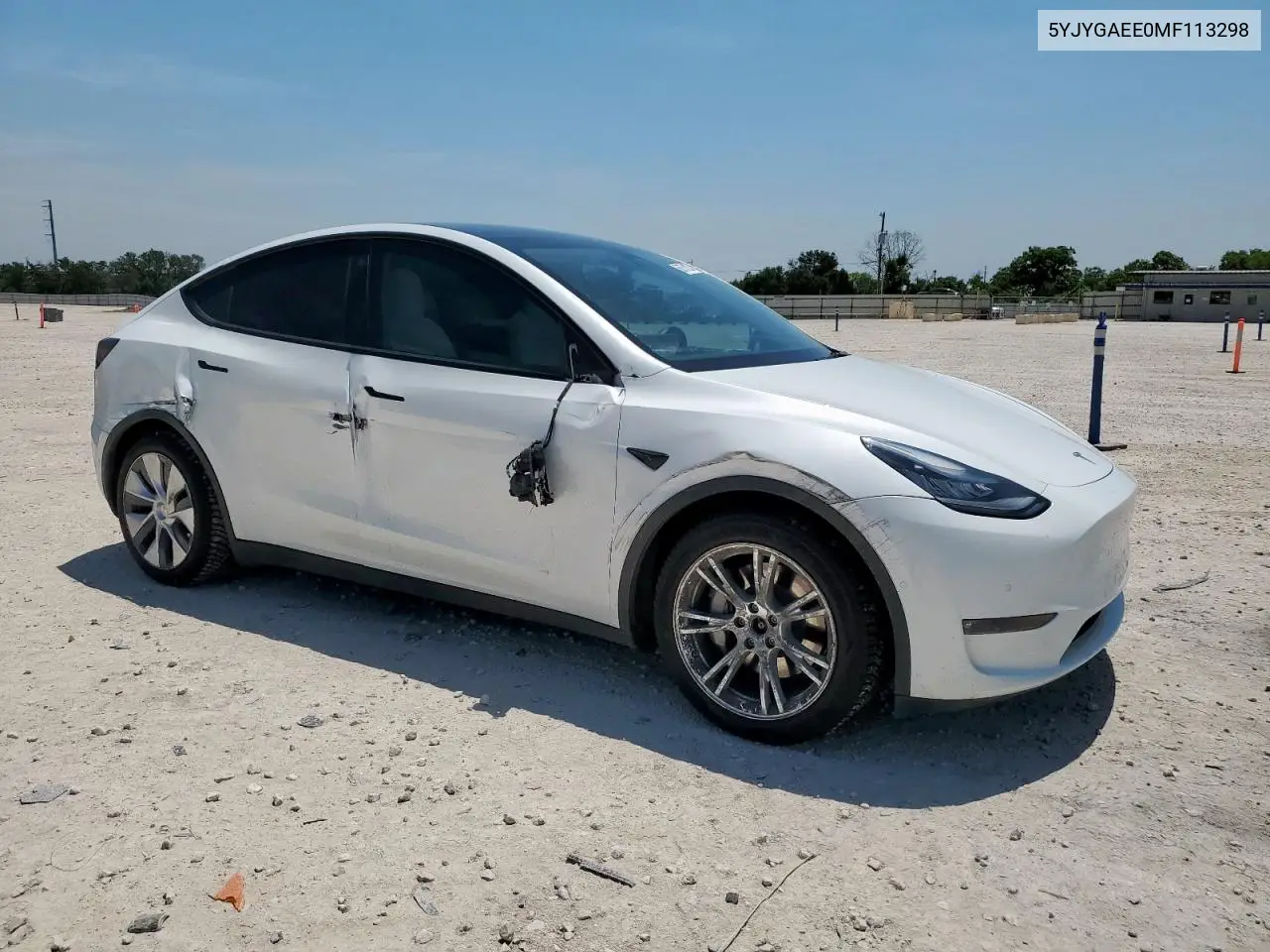 2021 Tesla Model Y VIN: 5YJYGAEE0MF113298 Lot: 56751235