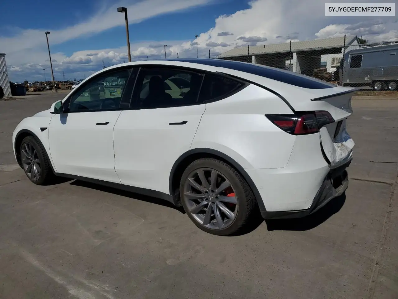 2021 Tesla Model Y VIN: 5YJYGDEF0MF277709 Lot: 56768635