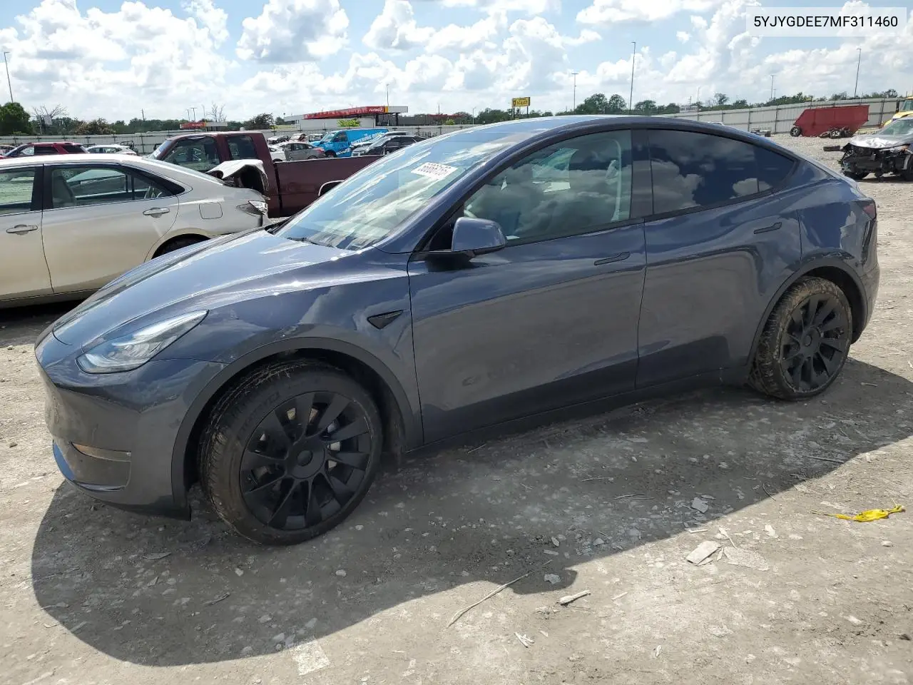2021 Tesla Model Y VIN: 5YJYGDEE7MF311460 Lot: 56866155