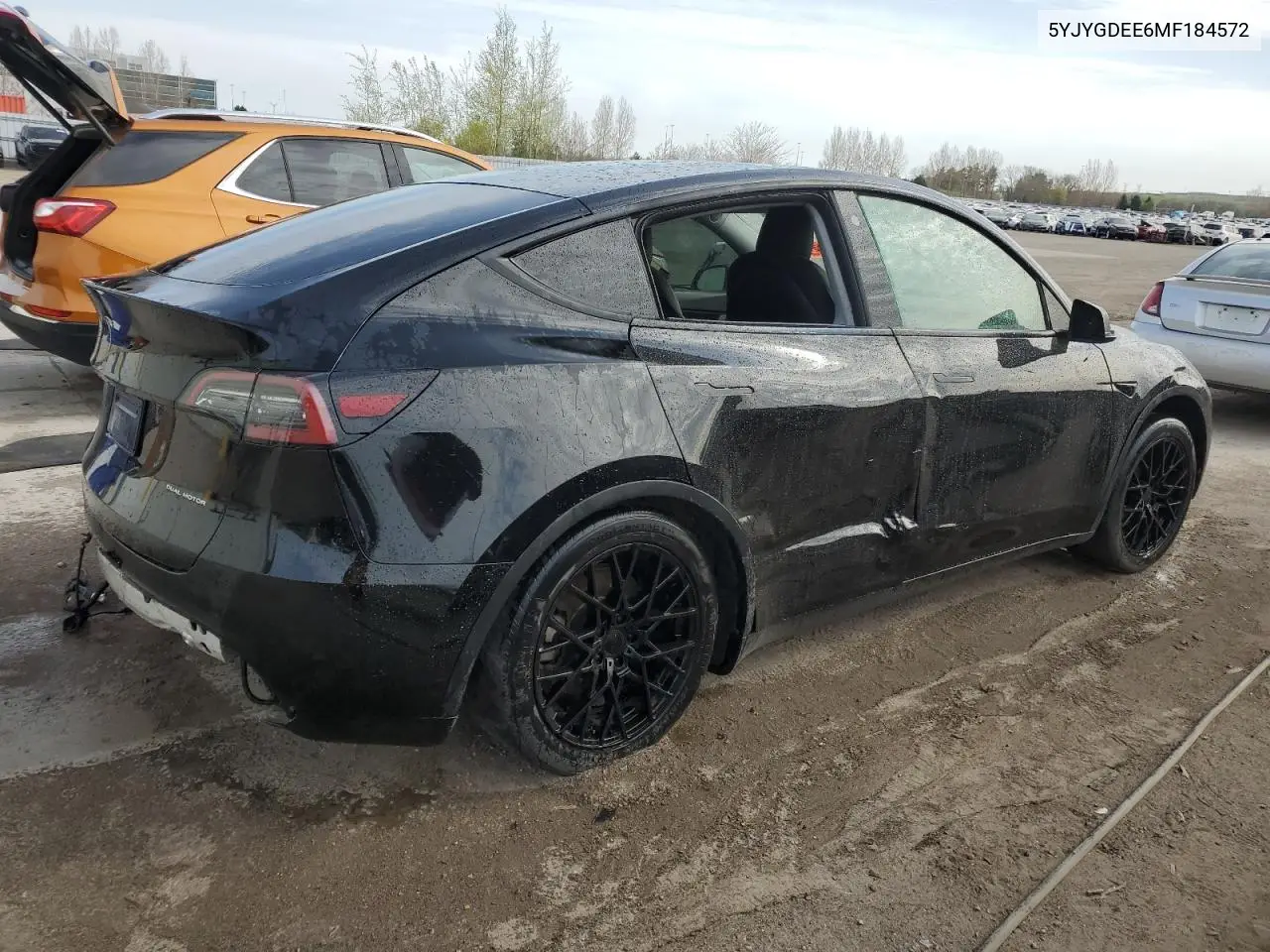2021 Tesla Model Y VIN: 5YJYGDEE6MF184572 Lot: 56906965