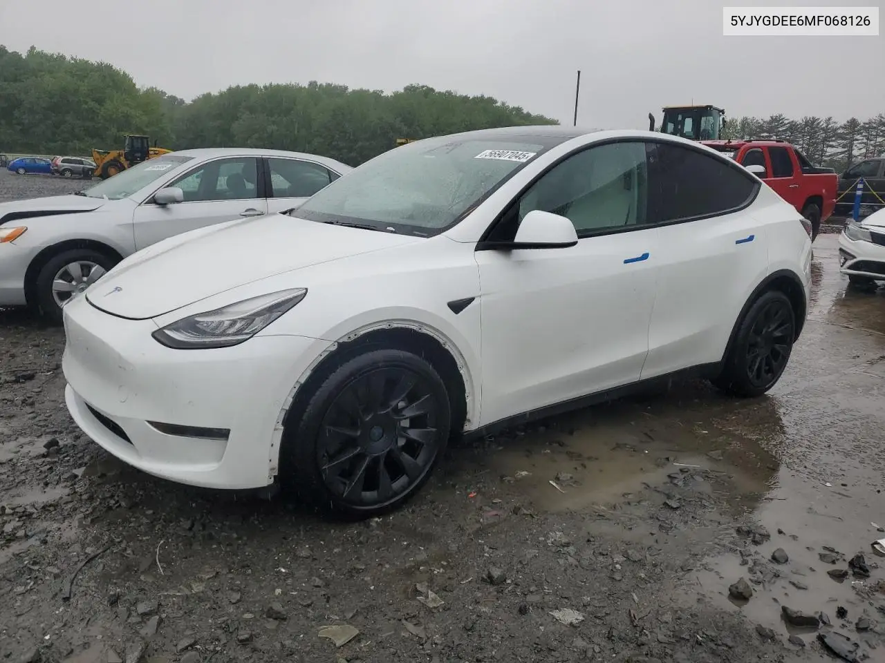 2021 Tesla Model Y VIN: 5YJYGDEE6MF068126 Lot: 56907045