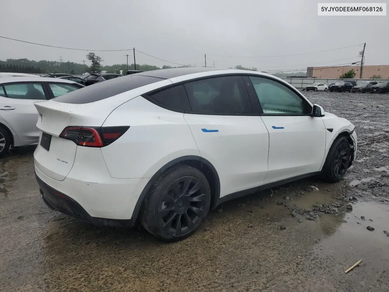 2021 Tesla Model Y VIN: 5YJYGDEE6MF068126 Lot: 56907045
