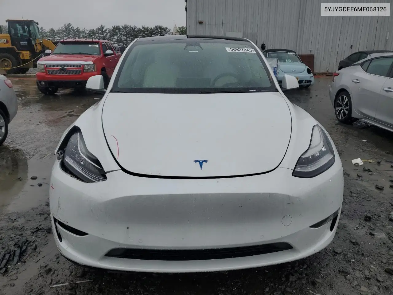 2021 Tesla Model Y VIN: 5YJYGDEE6MF068126 Lot: 56907045