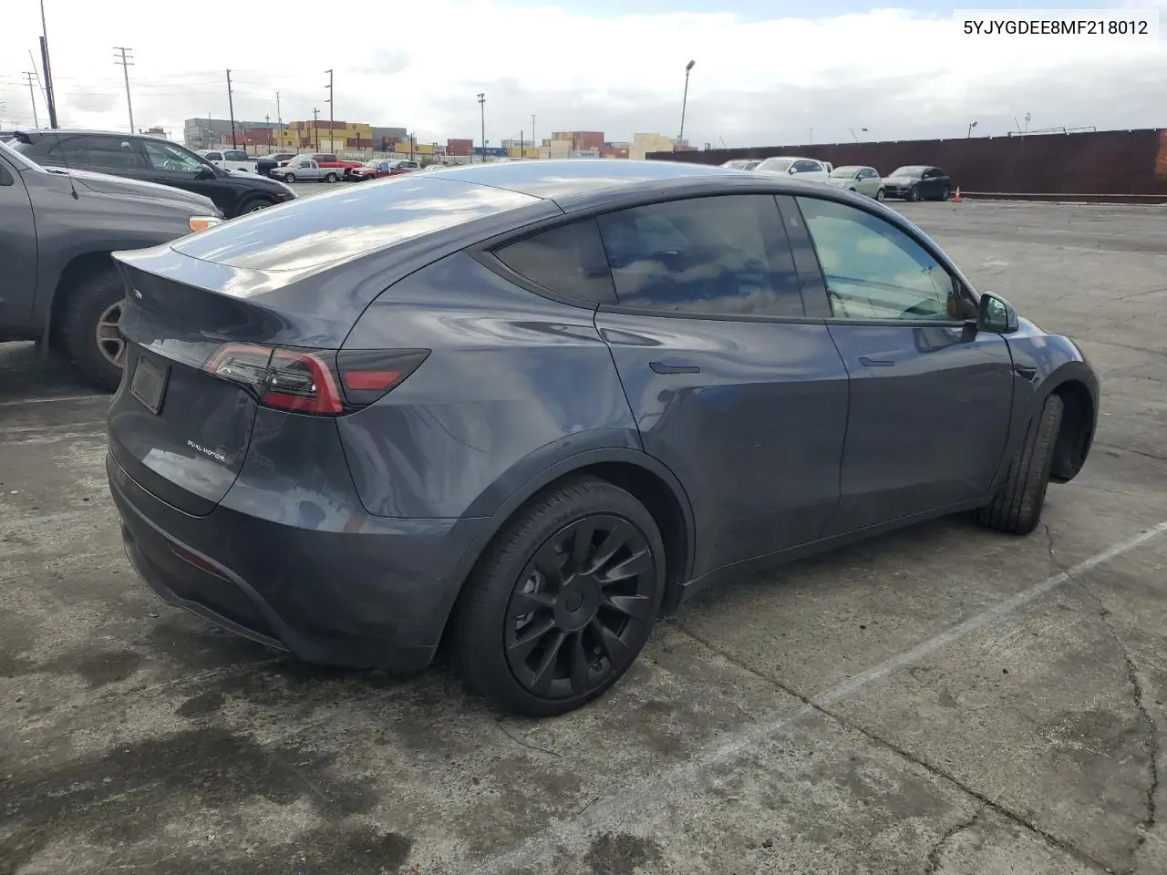 2021 Tesla Model Y VIN: 5YJYGDEE8MF218012 Lot: 56984465