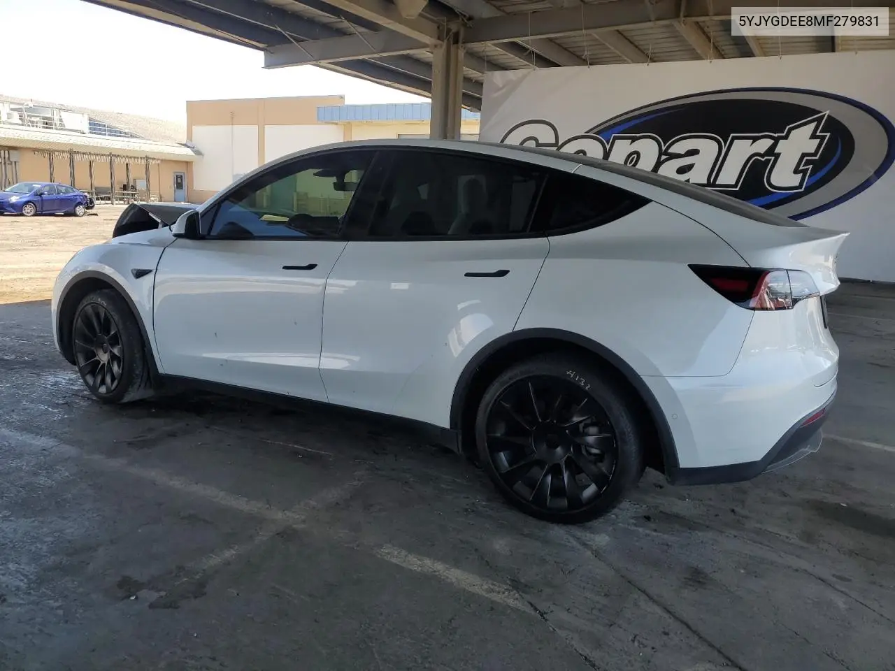 2021 Tesla Model Y VIN: 5YJYGDEE8MF279831 Lot: 59202745