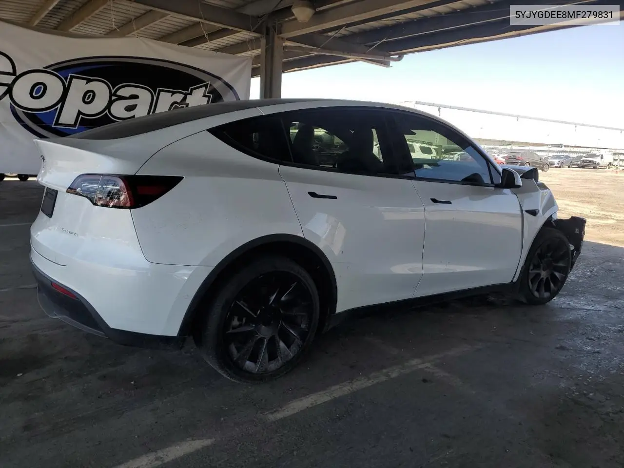 2021 Tesla Model Y VIN: 5YJYGDEE8MF279831 Lot: 59202745