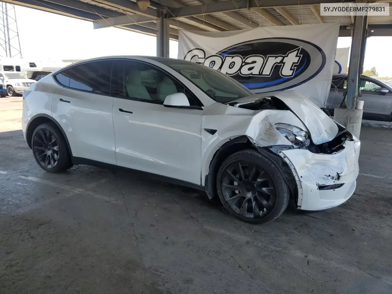 2021 Tesla Model Y VIN: 5YJYGDEE8MF279831 Lot: 59202745