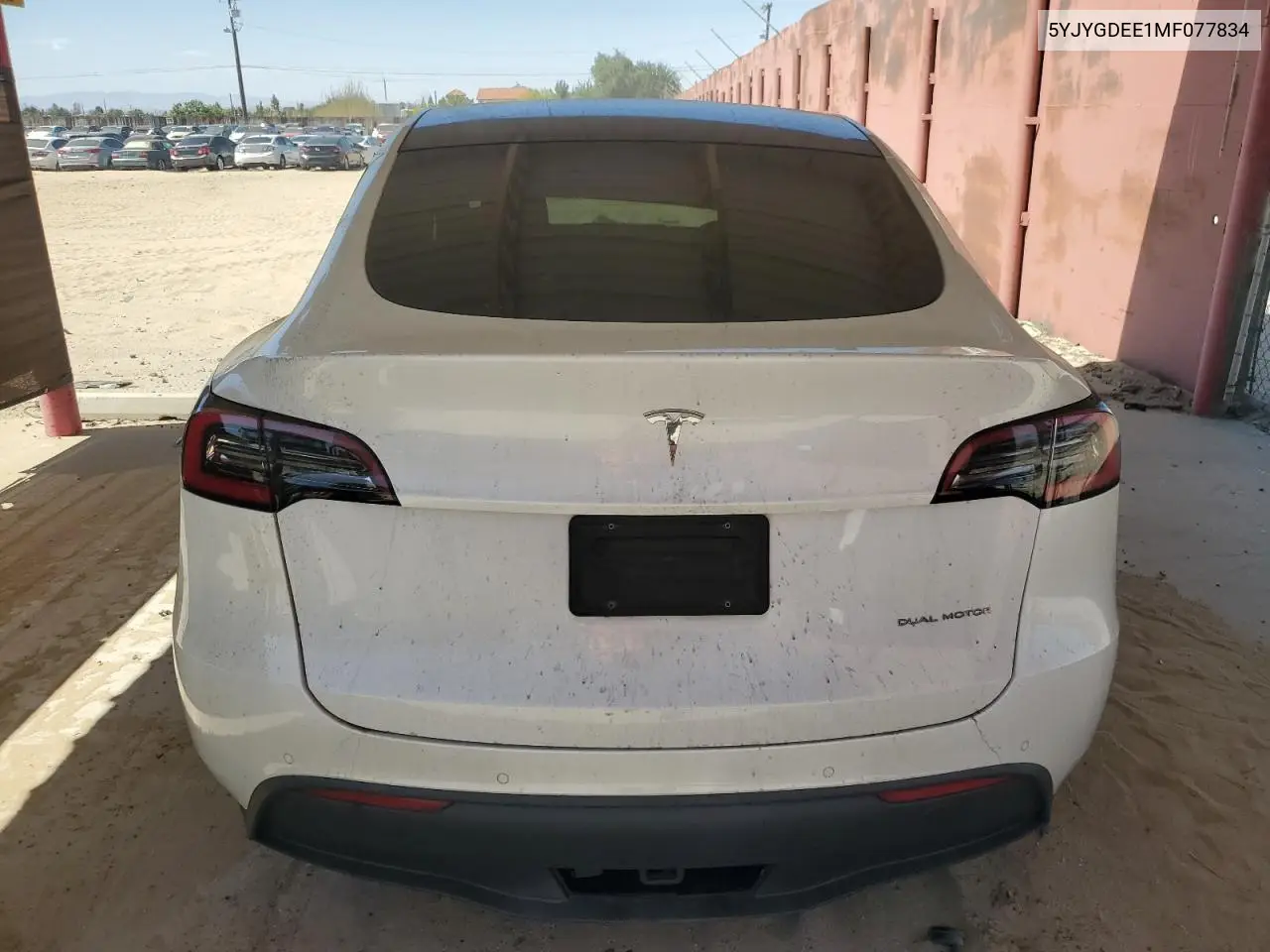 2021 Tesla Model Y VIN: 5YJYGDEE1MF077834 Lot: 59222245