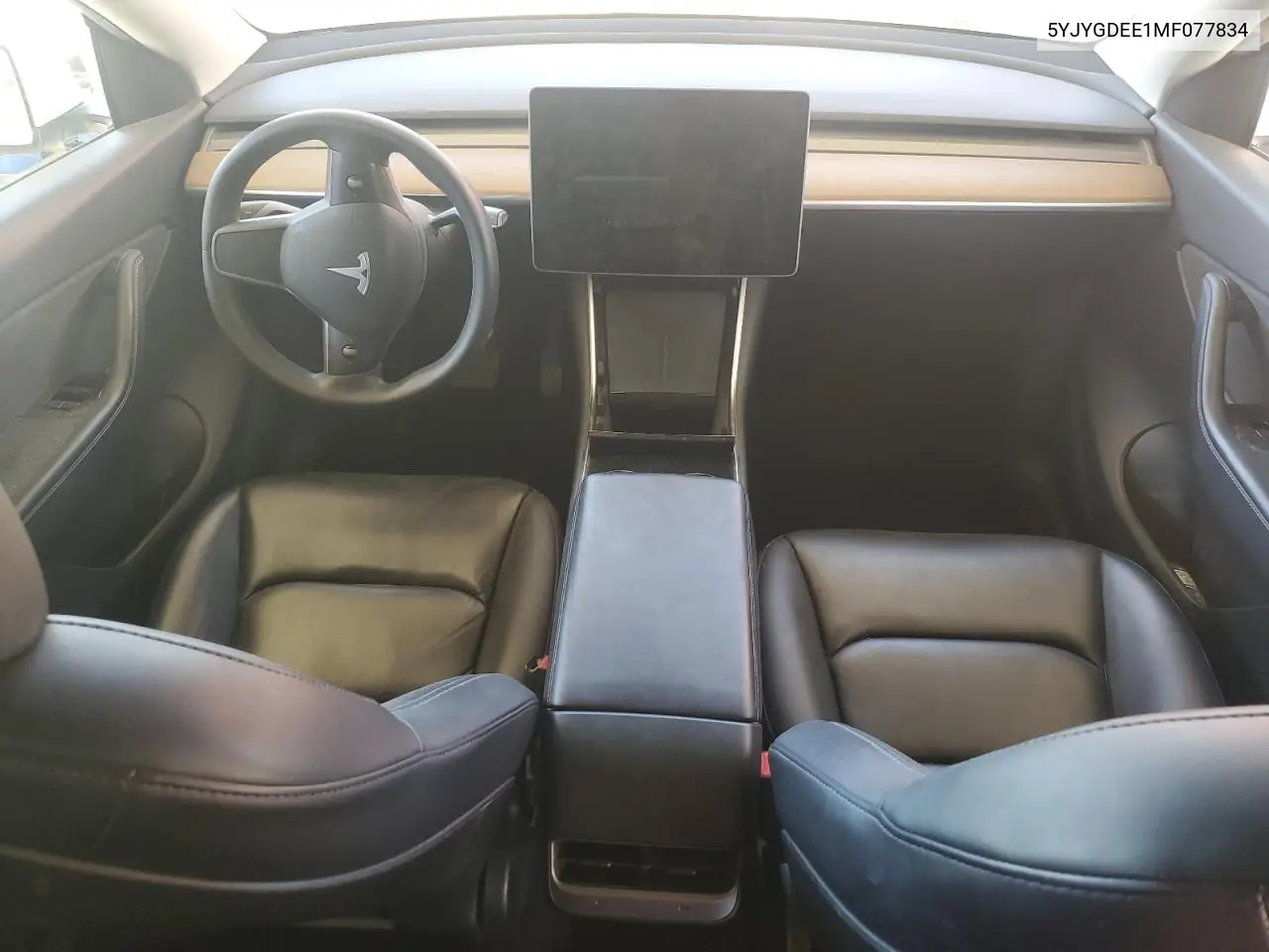 2021 Tesla Model Y VIN: 5YJYGDEE1MF077834 Lot: 59222245