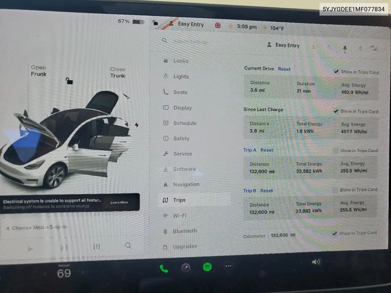 2021 Tesla Model Y VIN: 5YJYGDEE1MF077834 Lot: 59222245
