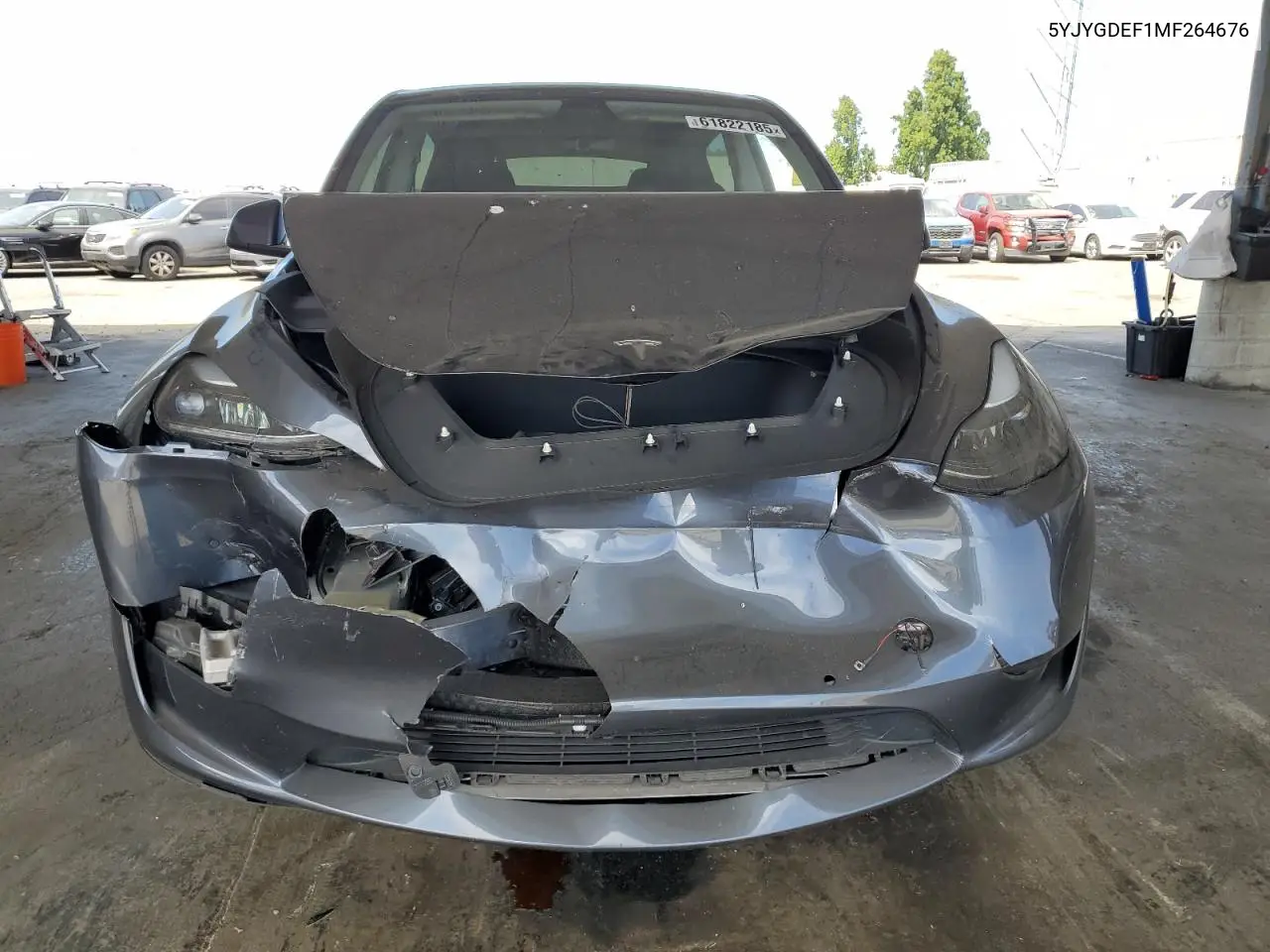 2021 Tesla Model Y VIN: 5YJYGDEF1MF264676 Lot: 61822185