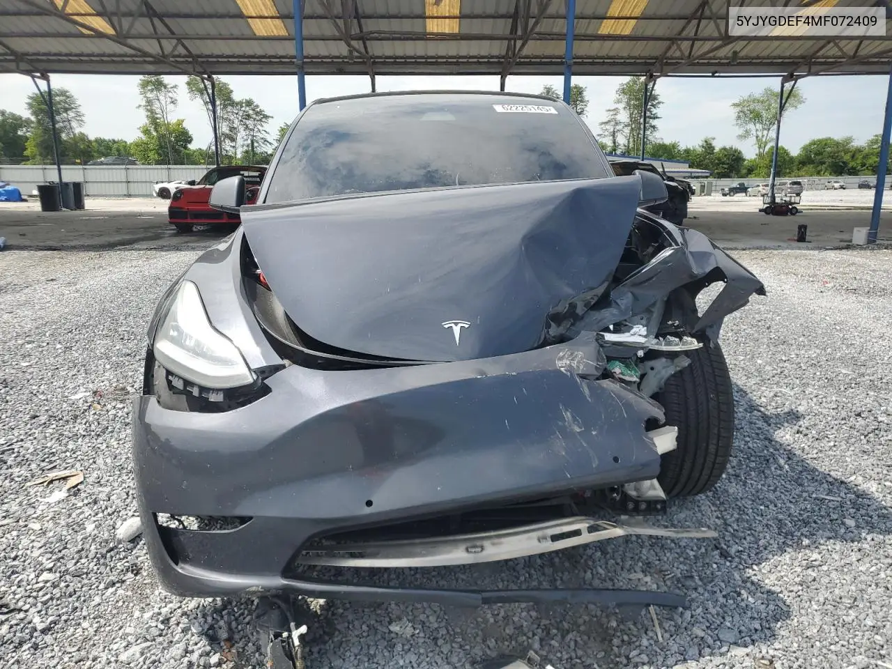 2021 Tesla Model Y VIN: 5YJYGDEF4MF072409 Lot: 62225145