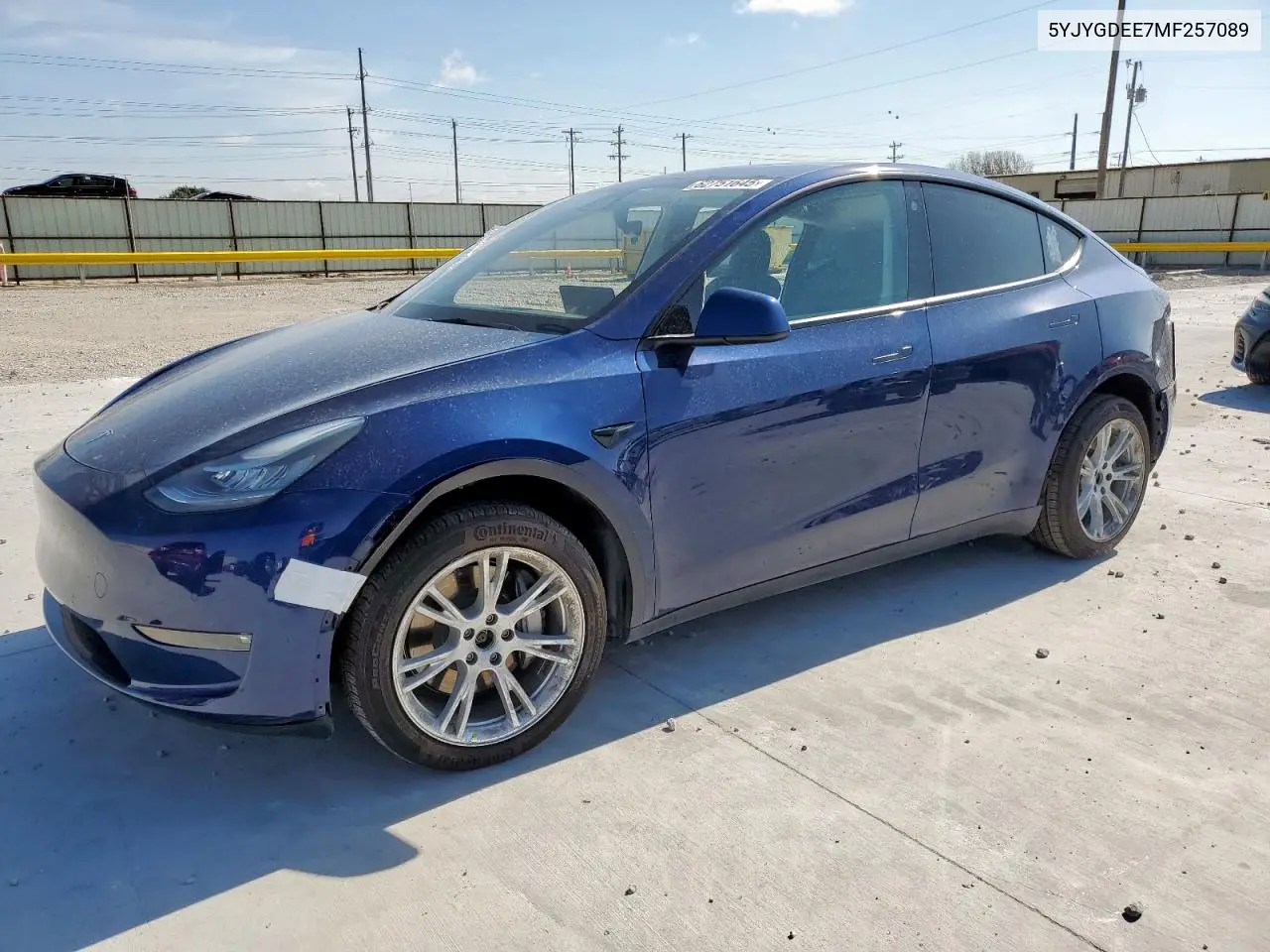 2021 Tesla Model Y VIN: 5YJYGDEE7MF257089 Lot: 62751645