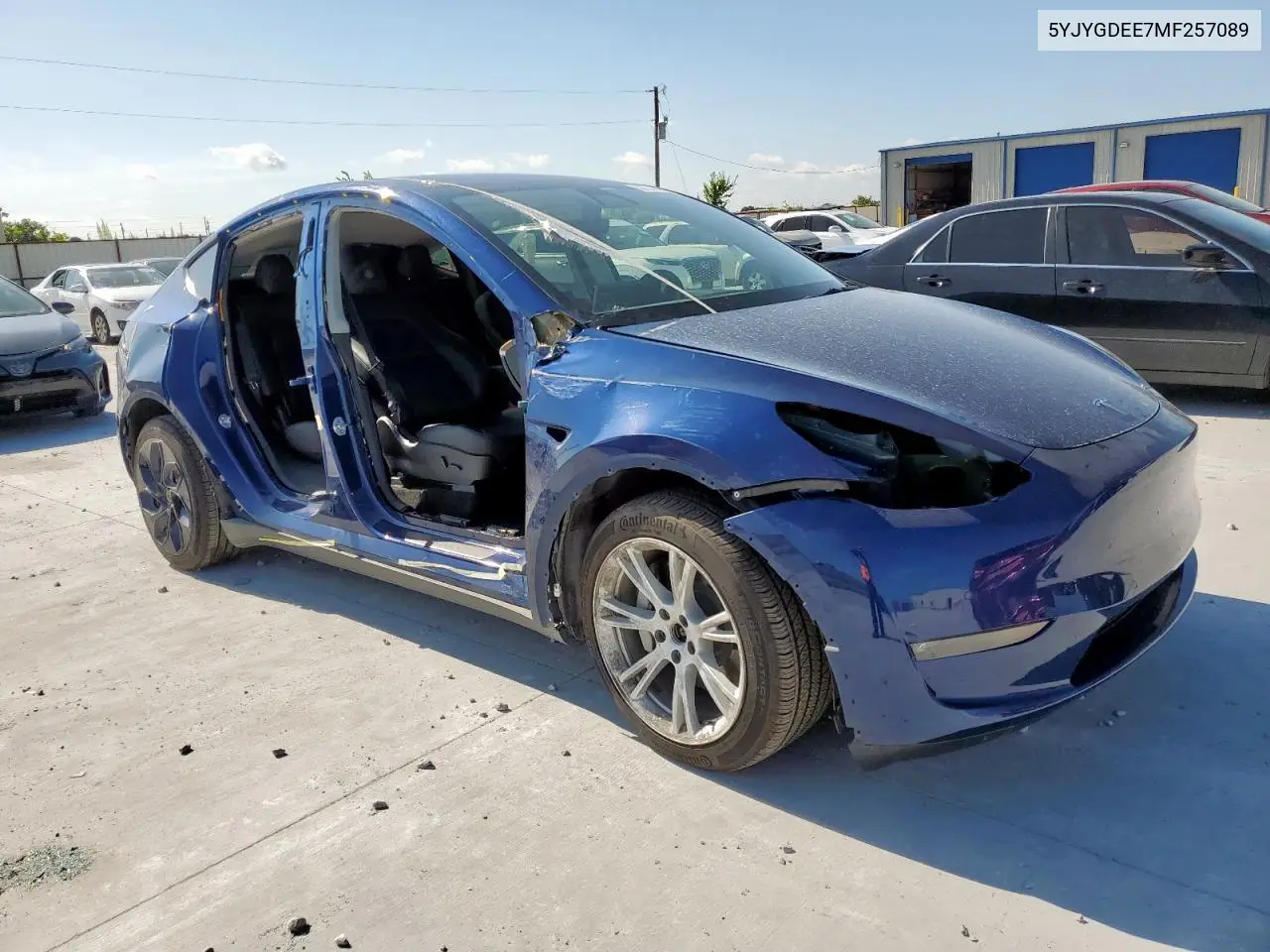 2021 Tesla Model Y VIN: 5YJYGDEE7MF257089 Lot: 62751645