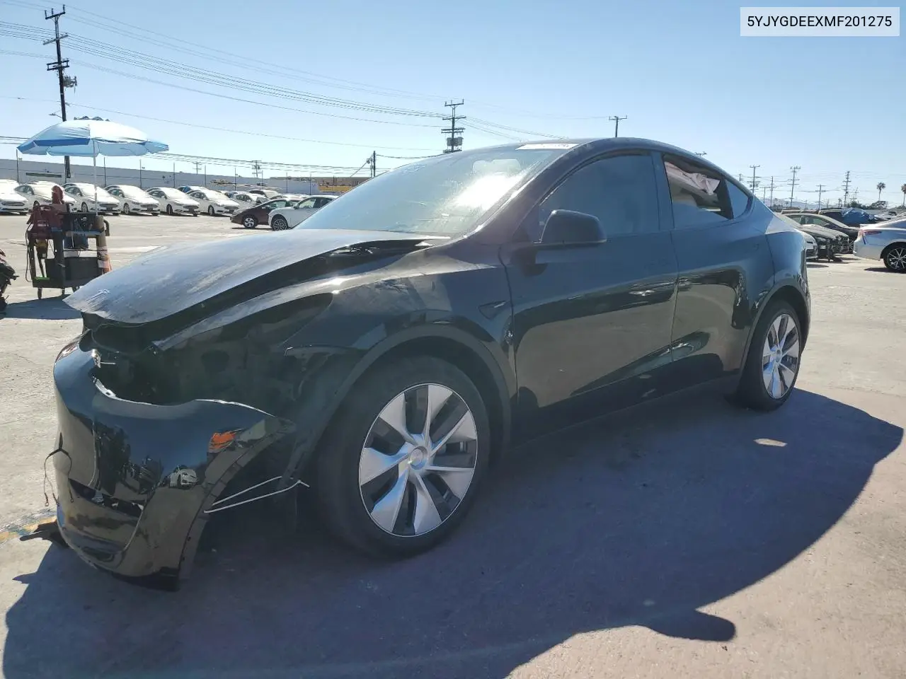 2021 Tesla Model Y VIN: 5YJYGDEEXMF201275 Lot: 62943285
