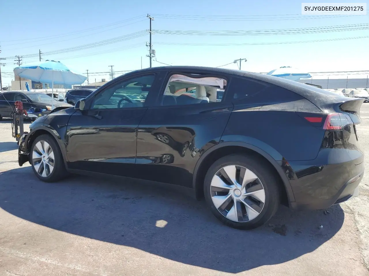 2021 Tesla Model Y VIN: 5YJYGDEEXMF201275 Lot: 62943285