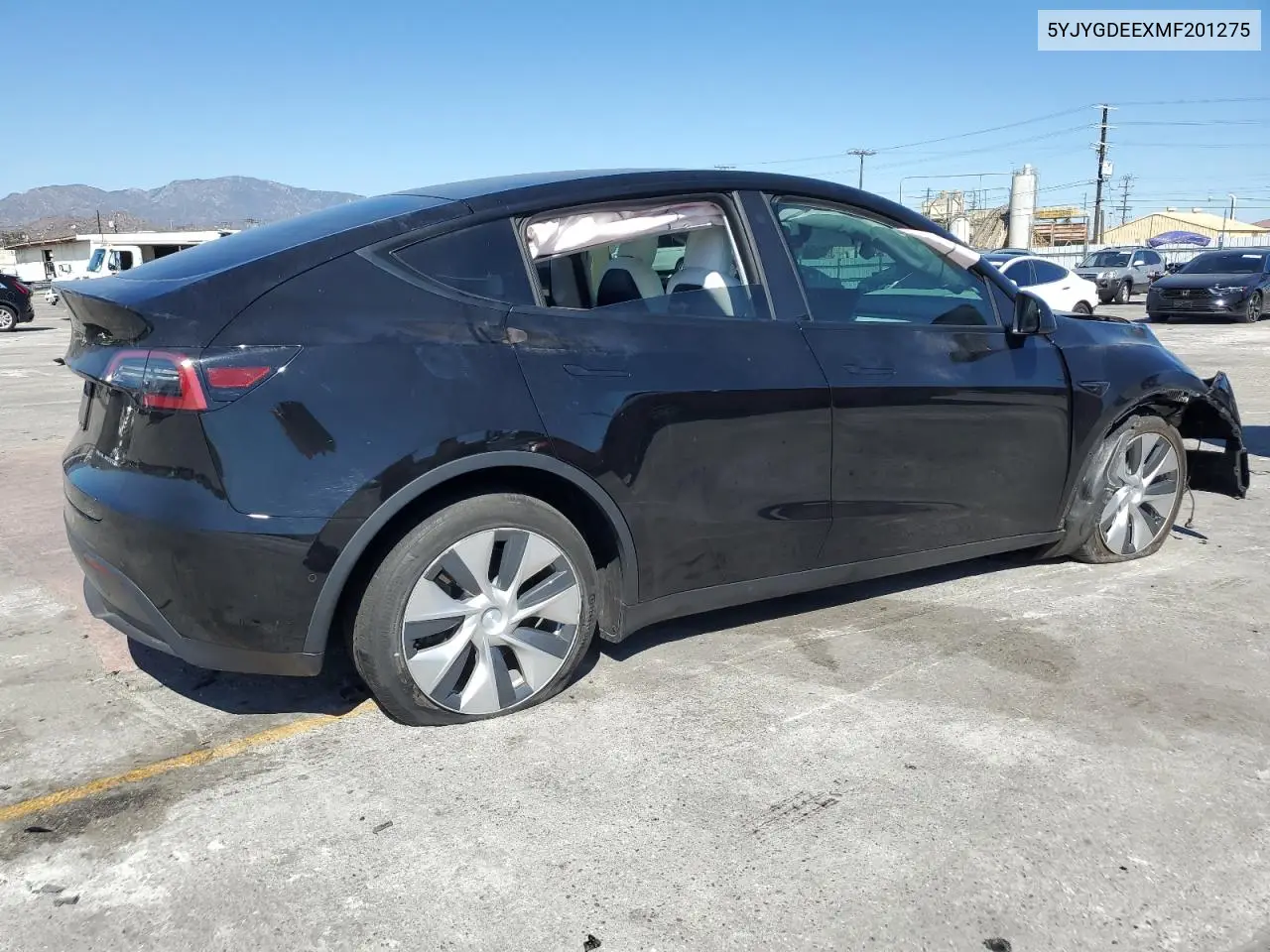 2021 Tesla Model Y VIN: 5YJYGDEEXMF201275 Lot: 62943285