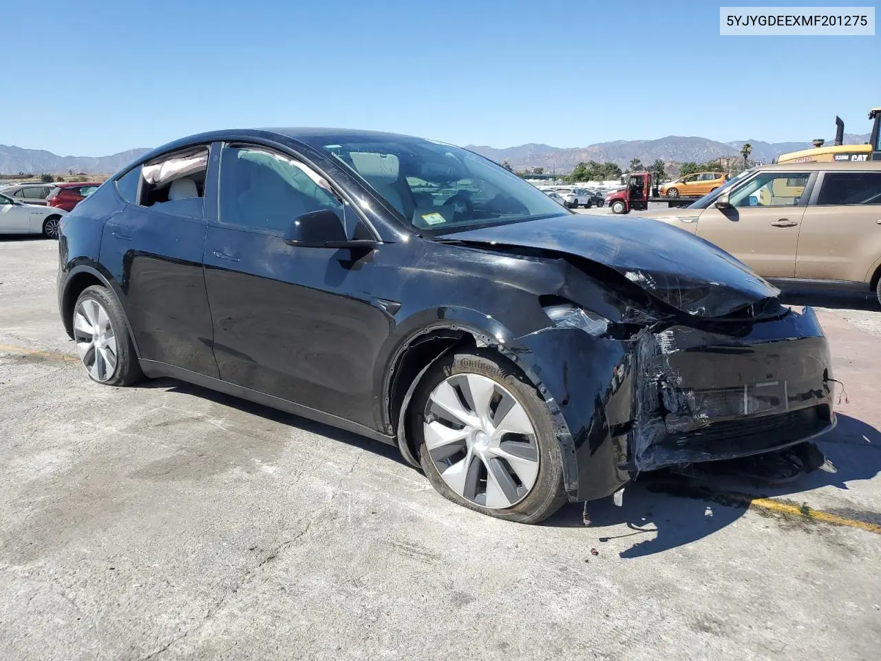 2021 Tesla Model Y VIN: 5YJYGDEEXMF201275 Lot: 62943285