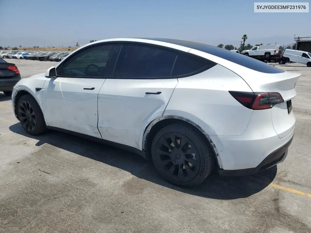 2021 Tesla Model Y VIN: 5YJYGDEE3MF231976 Lot: 63022315