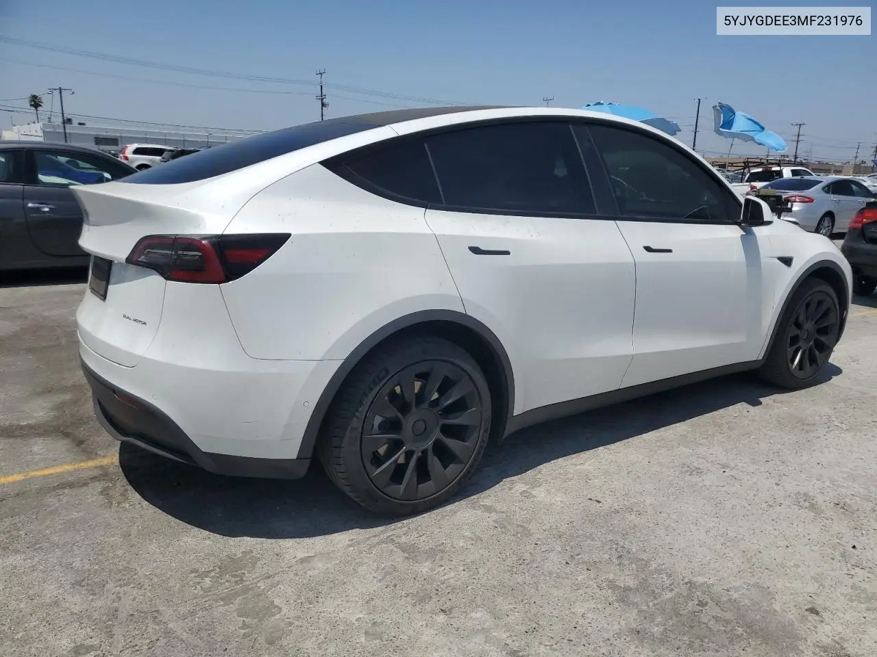 2021 Tesla Model Y VIN: 5YJYGDEE3MF231976 Lot: 63022315