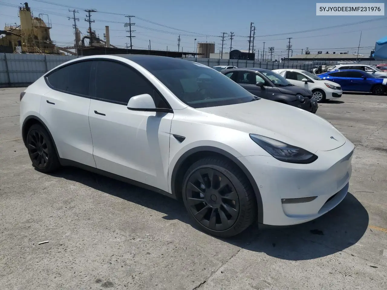 2021 Tesla Model Y VIN: 5YJYGDEE3MF231976 Lot: 63022315