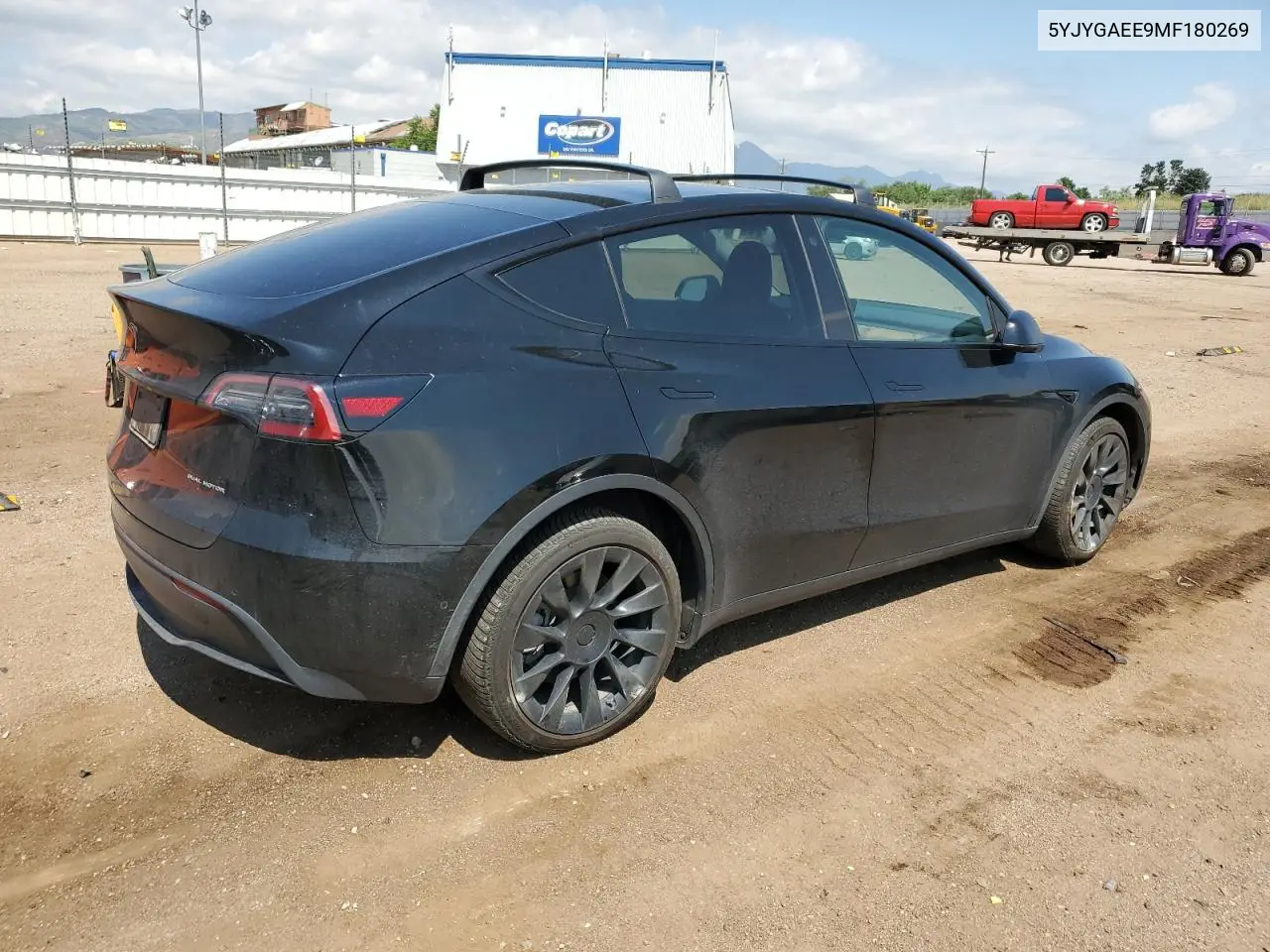 2021 Tesla Model Y VIN: 5YJYGAEE9MF180269 Lot: 63075815