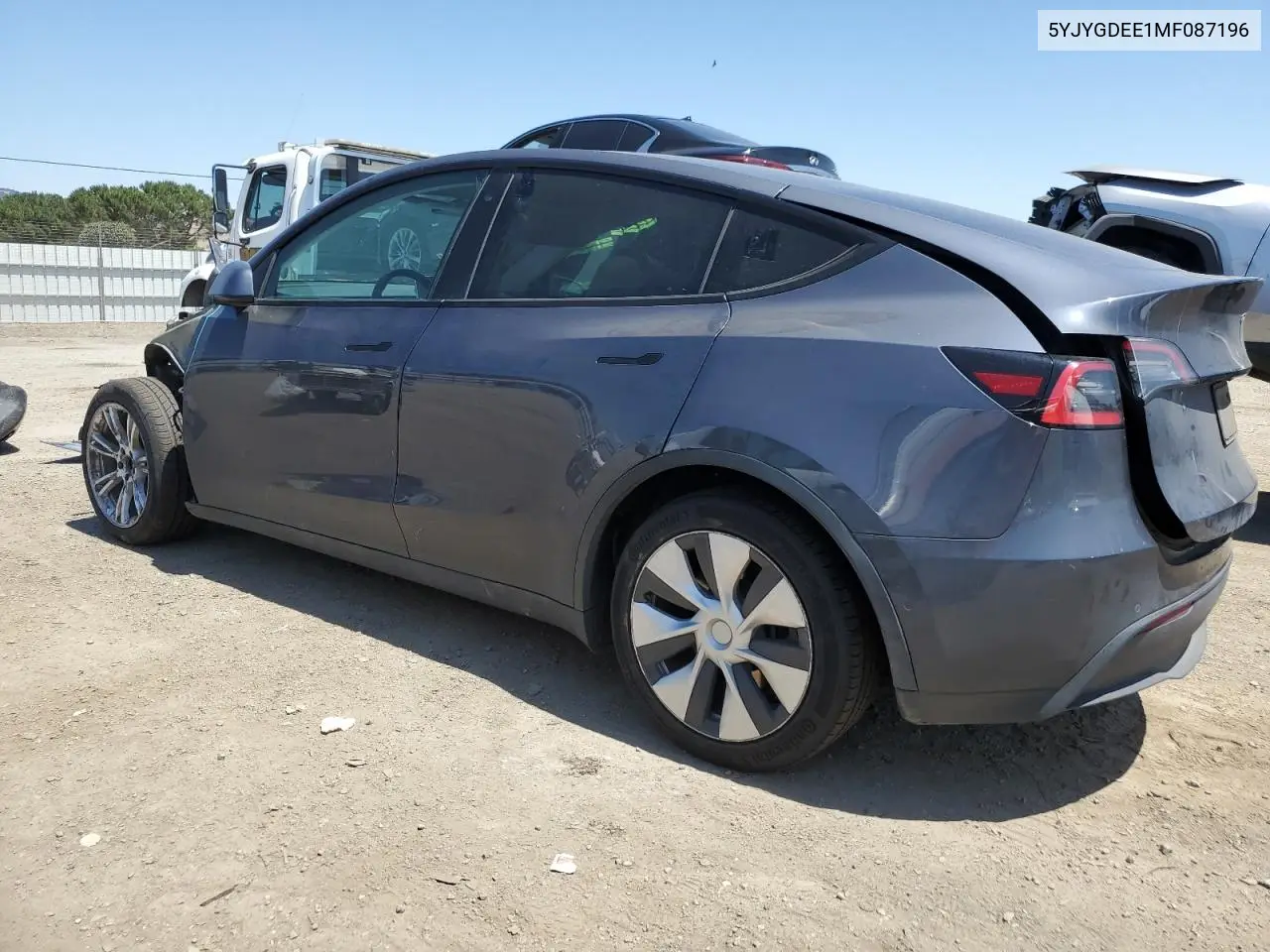 2021 Tesla Model Y VIN: 5YJYGDEE1MF087196 Lot: 63343365