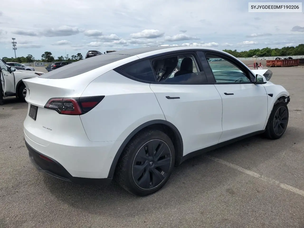2021 Tesla Model Y VIN: 5YJYGDEE0MF190206 Lot: 64583545