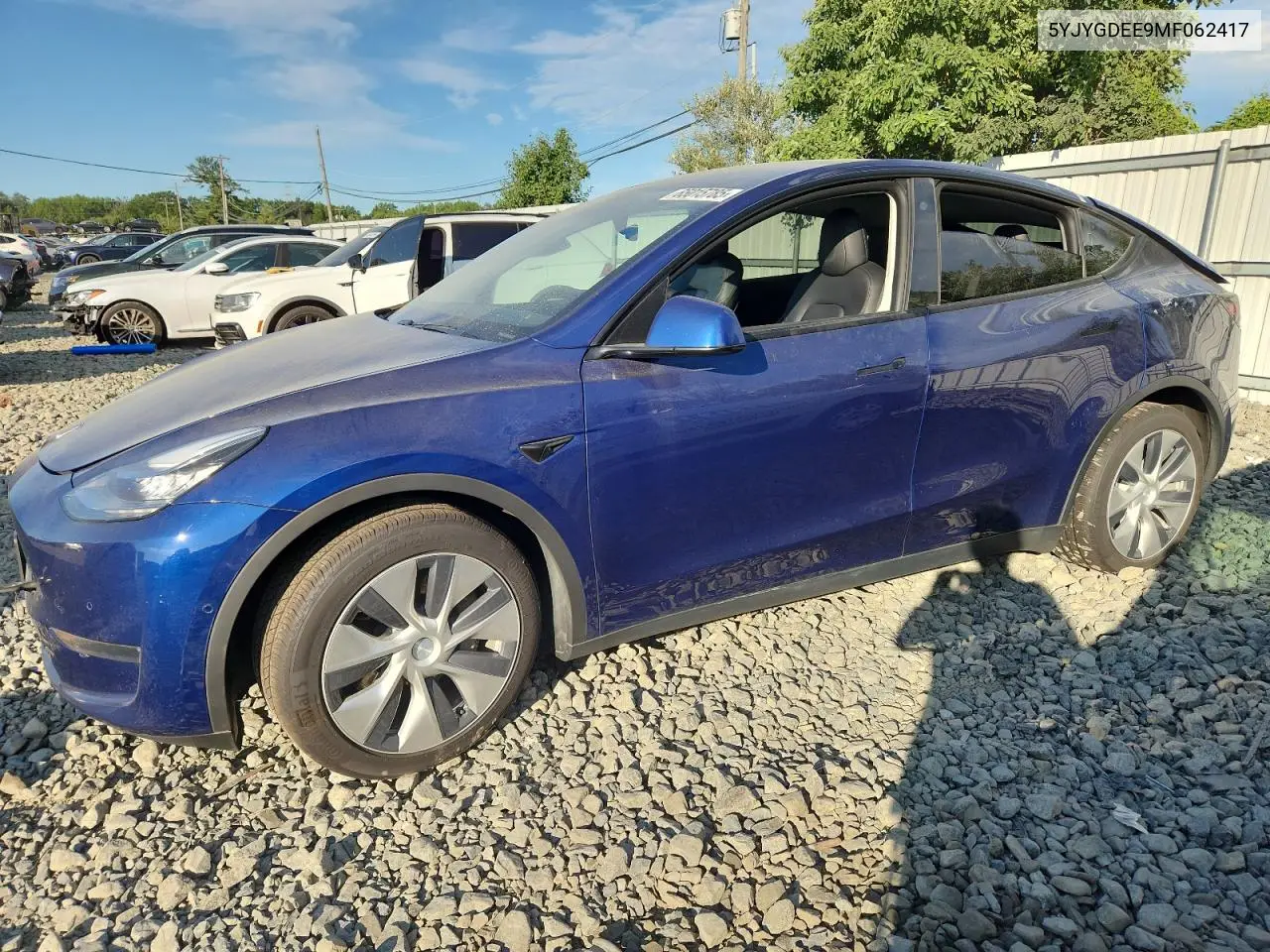 2021 Tesla Model Y VIN: 5YJYGDEE9MF062417 Lot: 65015785