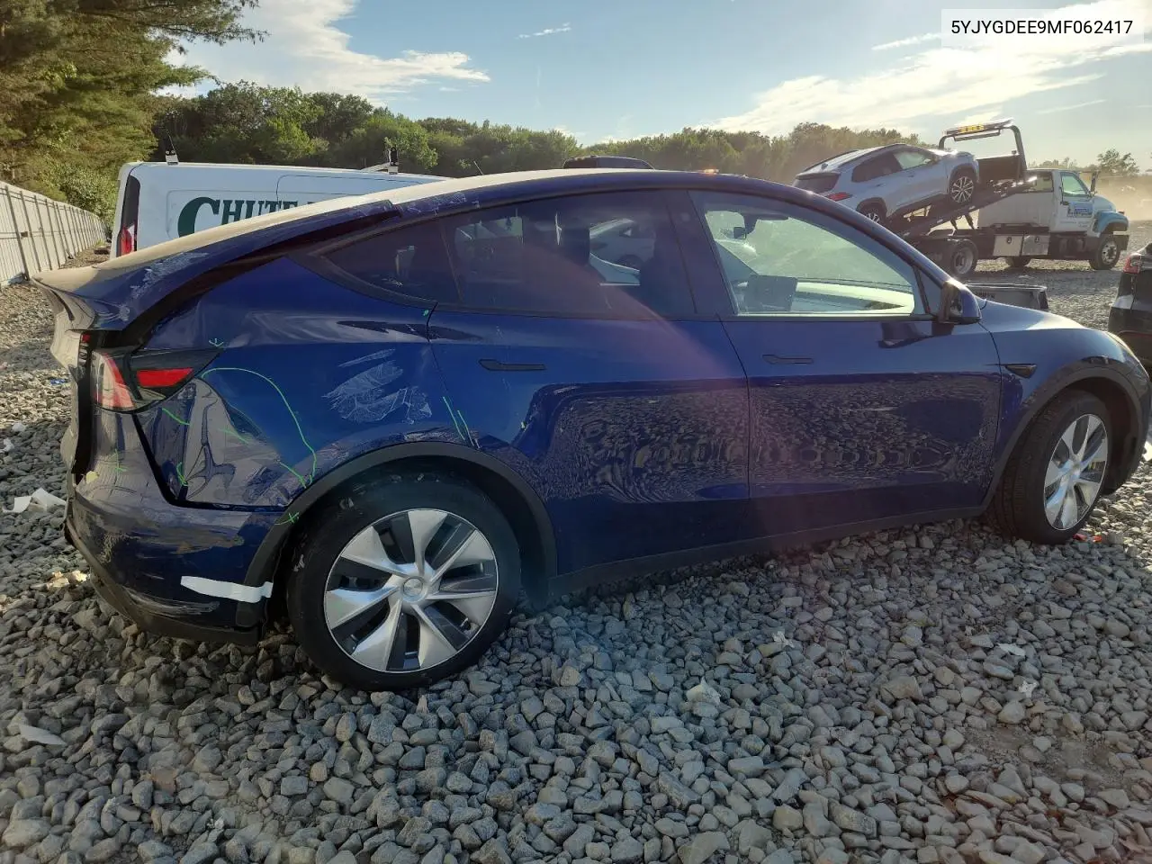 2021 Tesla Model Y VIN: 5YJYGDEE9MF062417 Lot: 65015785