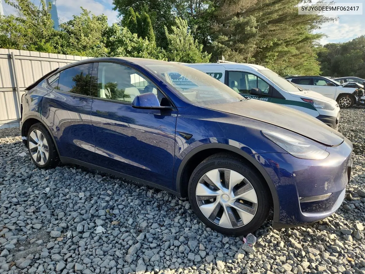 2021 Tesla Model Y VIN: 5YJYGDEE9MF062417 Lot: 65015785