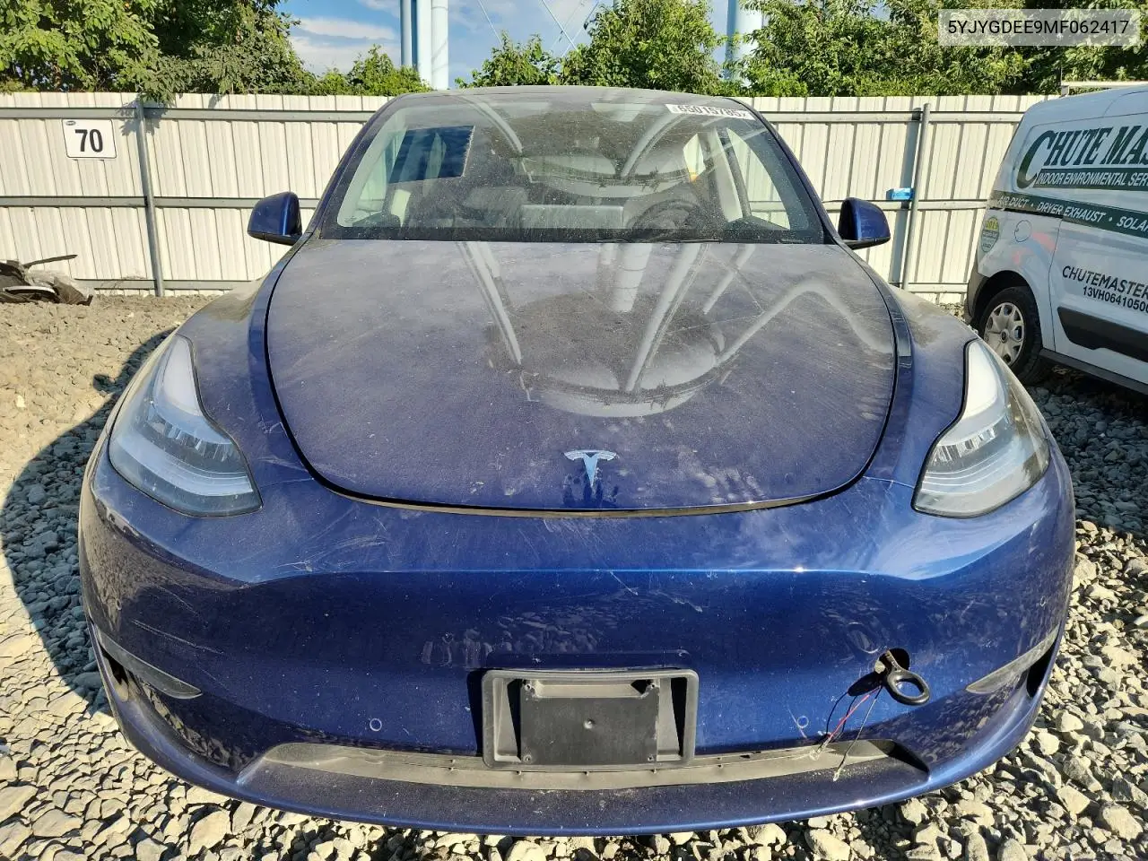 2021 Tesla Model Y VIN: 5YJYGDEE9MF062417 Lot: 65015785