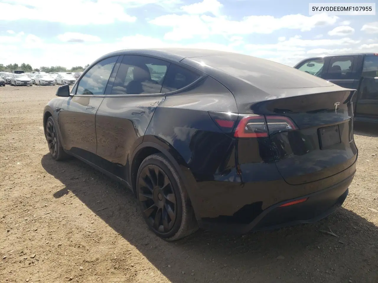 2021 Tesla Model Y VIN: 5YJYGDEE0MF107955 Lot: 65192185