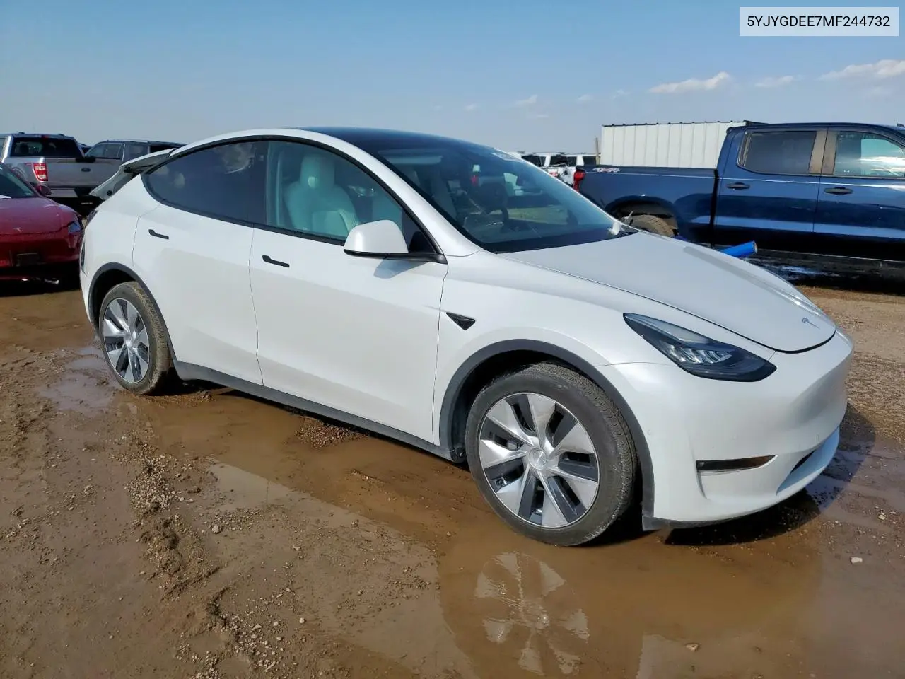 2021 Tesla Model Y VIN: 5YJYGDEE7MF244732 Lot: 65264895