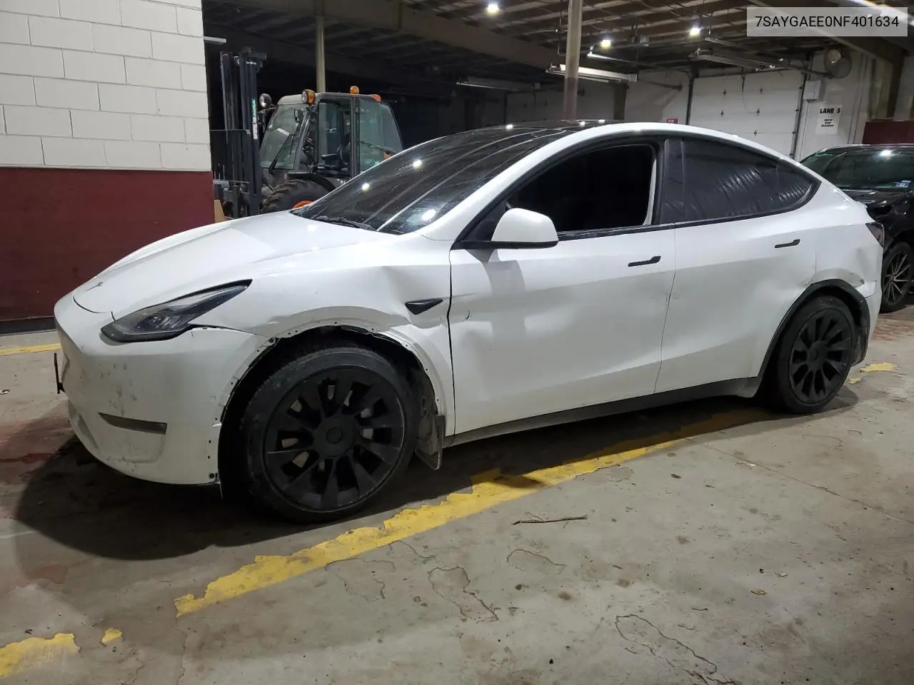 2022 Tesla Model Y VIN: 7SAYGAEE0NF401634 Lot: 44974685