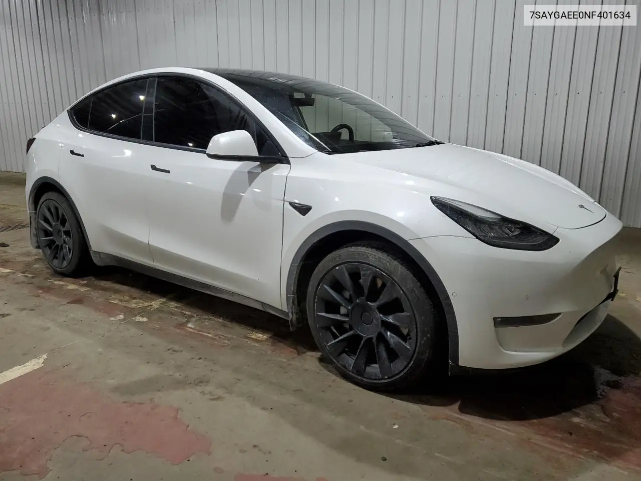 2022 Tesla Model Y VIN: 7SAYGAEE0NF401634 Lot: 44974685