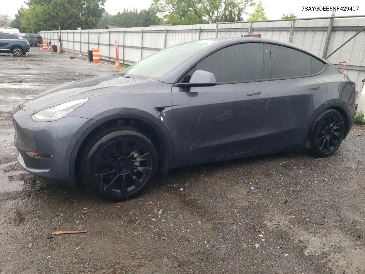 2022 Tesla Model Y VIN: 7SAYGDEE6NF429407 Lot: 52727905