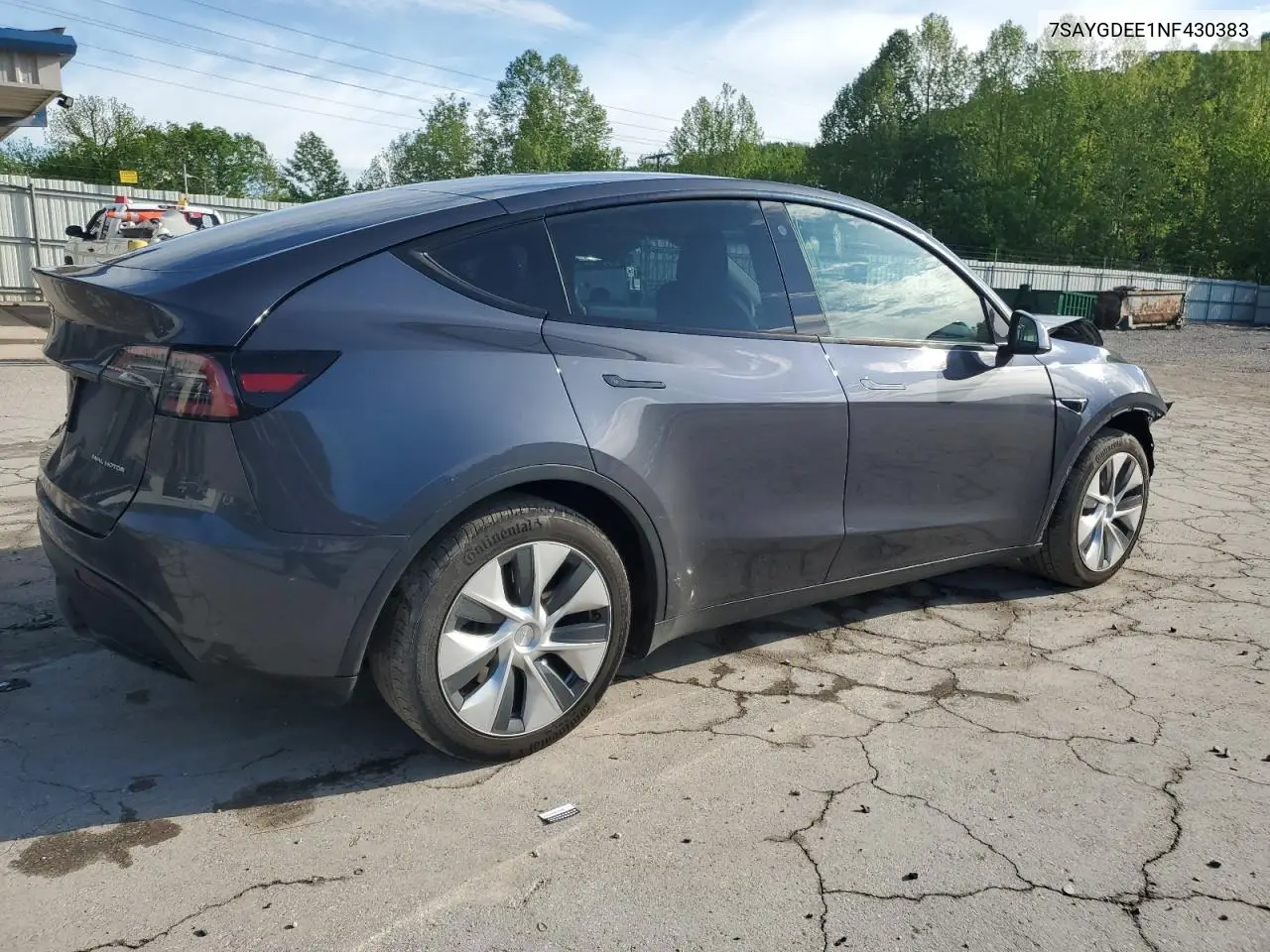 2022 Tesla Model Y VIN: 7SAYGDEE1NF430383 Lot: 56208825