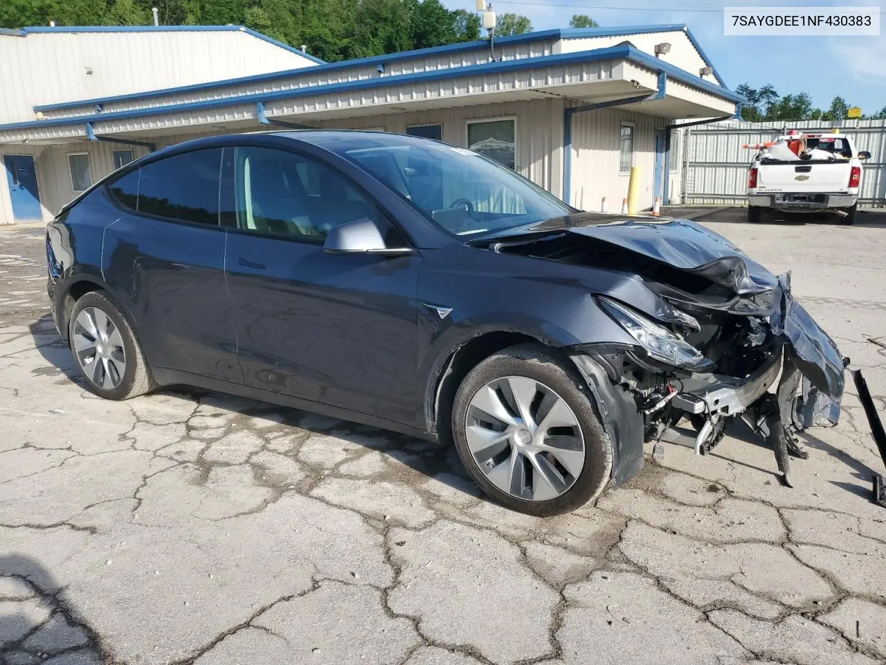 2022 Tesla Model Y VIN: 7SAYGDEE1NF430383 Lot: 56208825