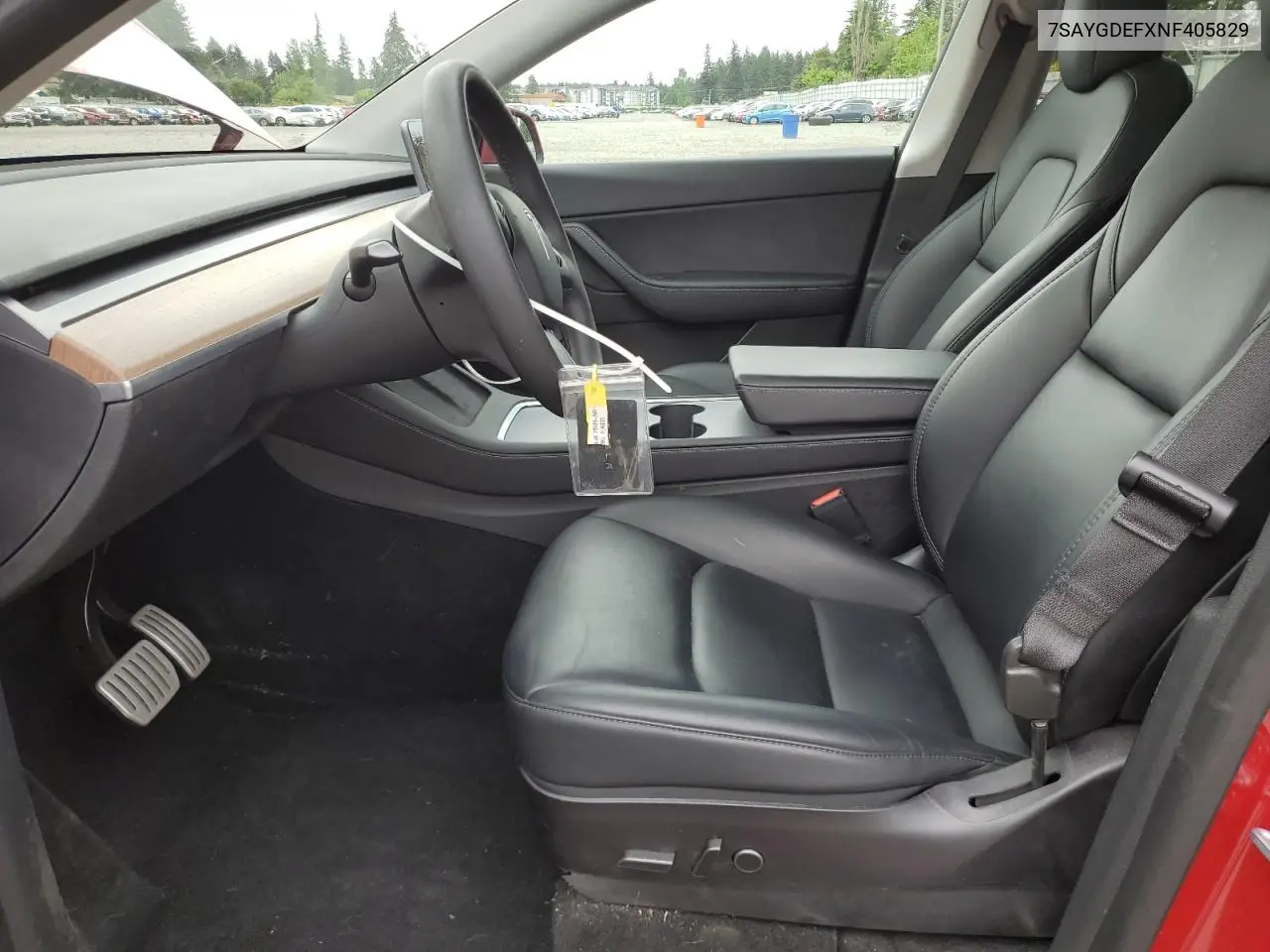 2022 Tesla Model Y VIN: 7SAYGDEFXNF405829 Lot: 56244275