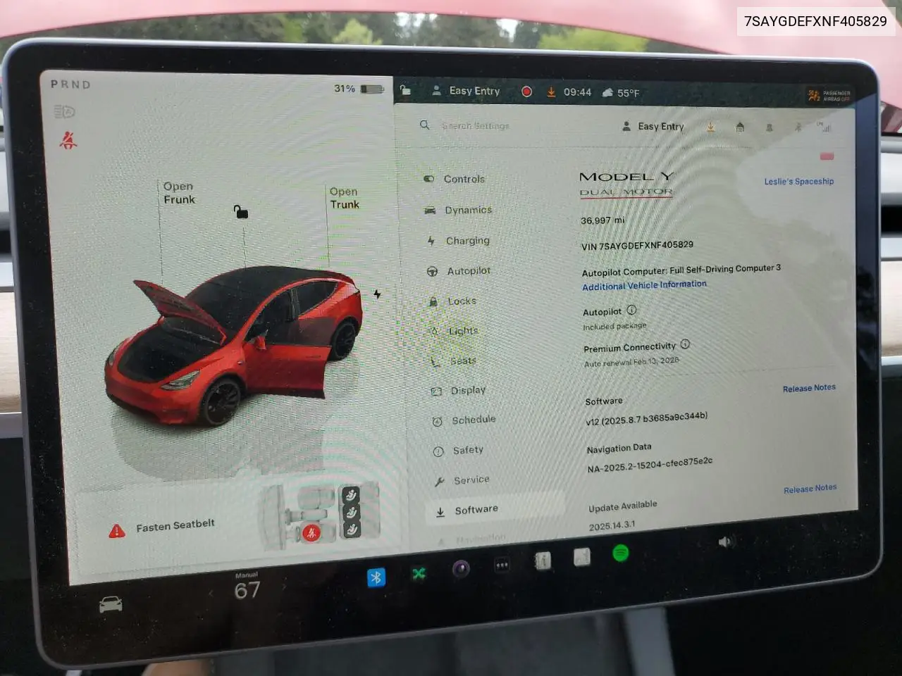 2022 Tesla Model Y VIN: 7SAYGDEFXNF405829 Lot: 56244275