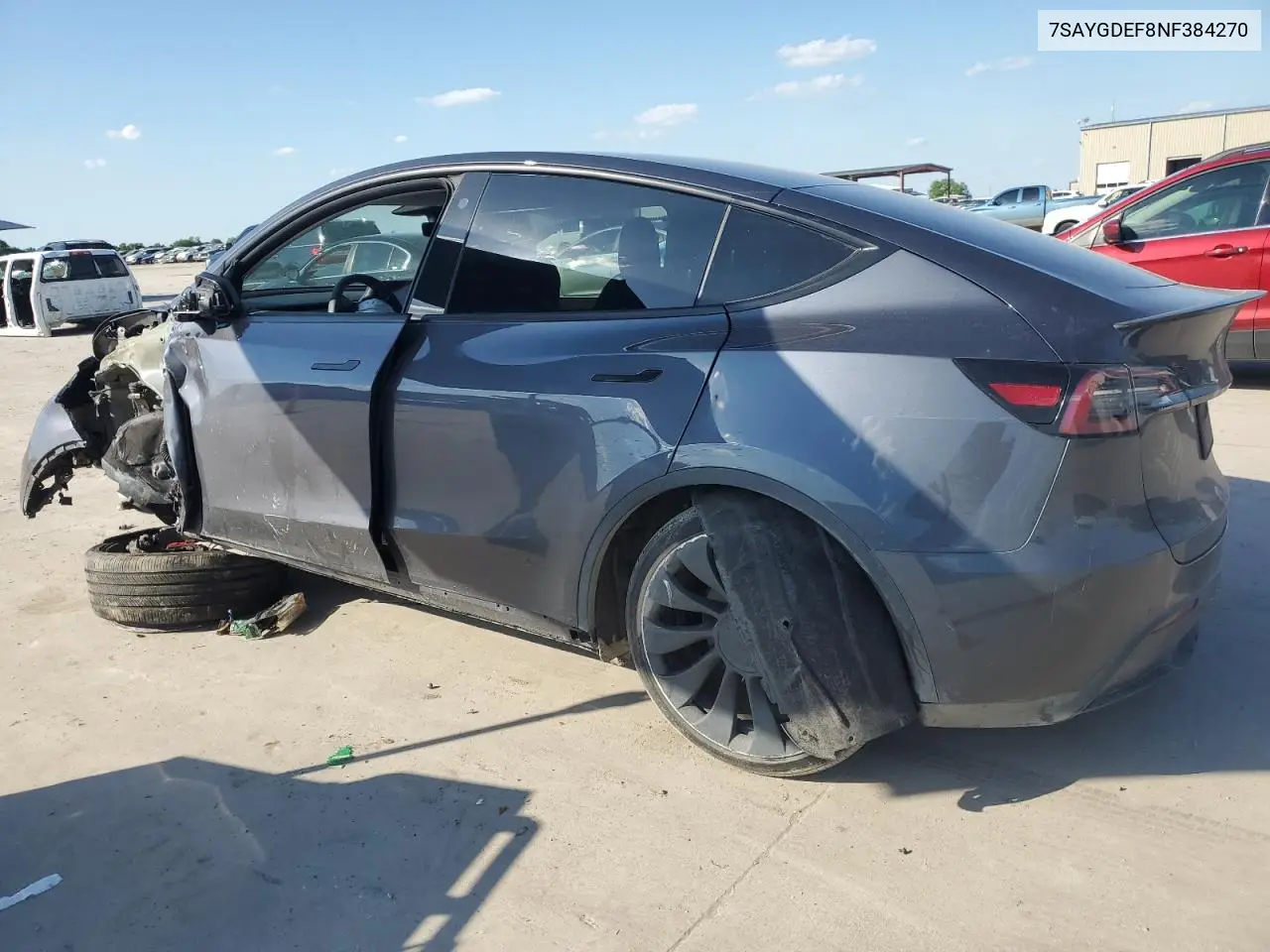 2022 Tesla Model Y VIN: 7SAYGDEF8NF384270 Lot: 56718215